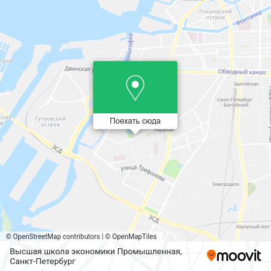 Карта Высшая школа экономики Промышленная