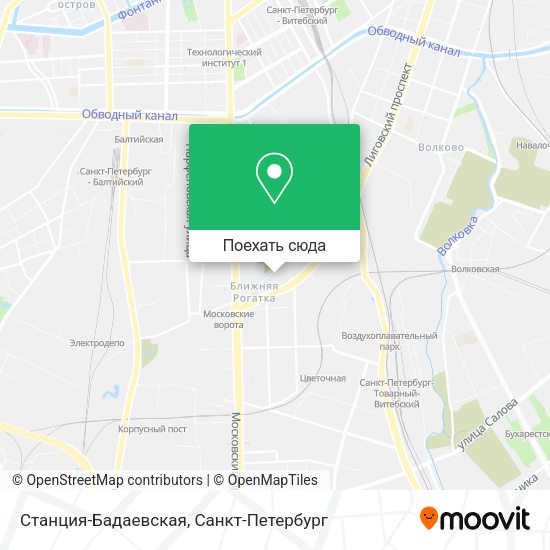 Карта Станция-Бадаевская
