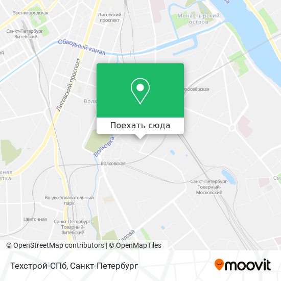 Карта Техстрой-СПб