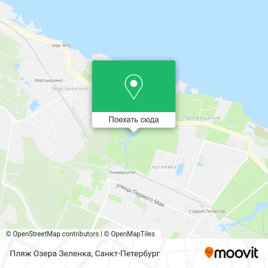 Карта Пляж Озера Зеленка