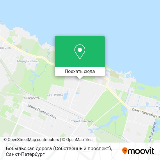 Карта Бобыльская дорога (Собственный проспект)