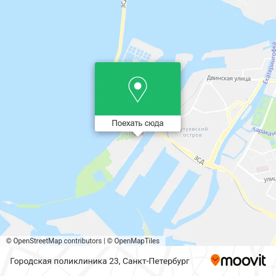 Карта Городская поликлиника 23