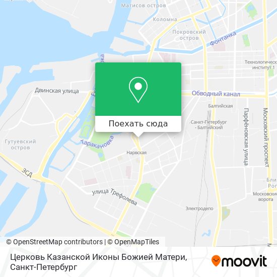 Карта Церковь Казанской Иконы Божией Матери