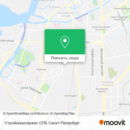 Карта Строймашсервис СПб