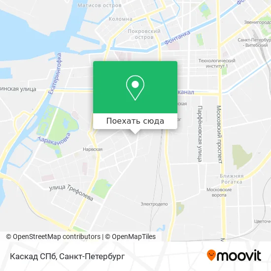 Карта Каскад СПб