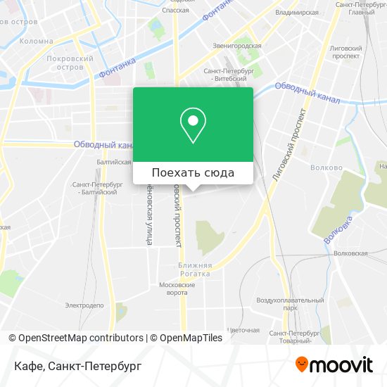 Карта Кафе
