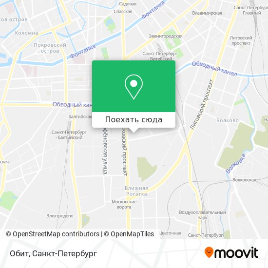Карта Обит