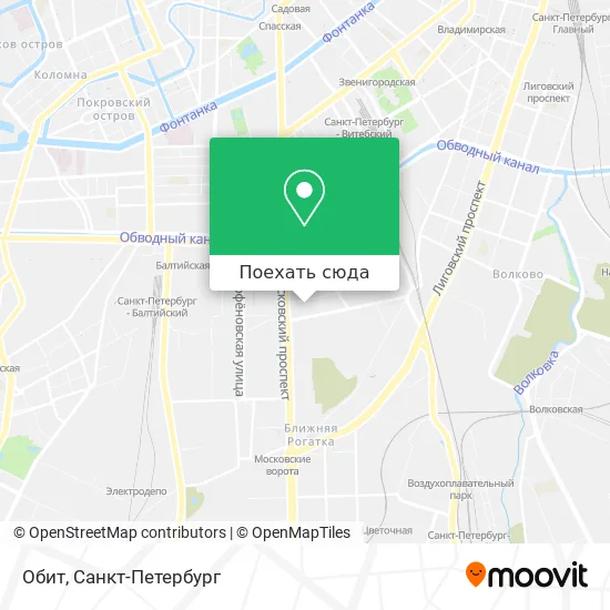 Карта Обит