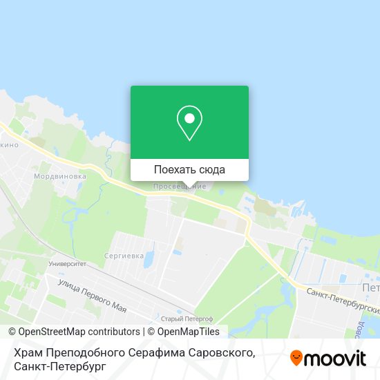 Карта Храм Преподобного Серафима Саровского