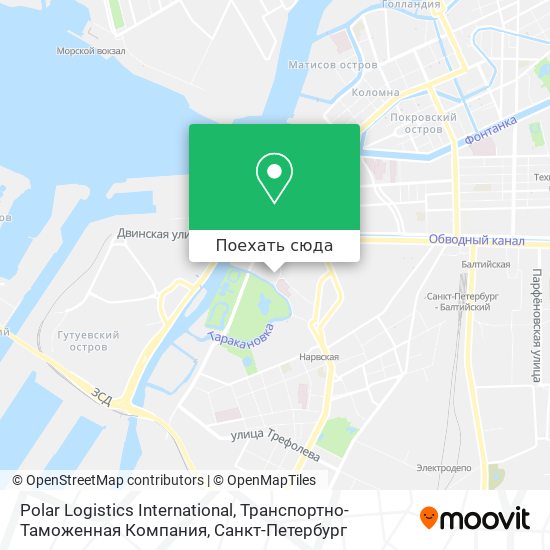 Карта Polar Logistics International, Транспортно-Таможенная Компания