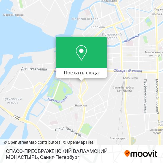 Карта СПАСО-ПРЕОБРАЖЕНСКИЙ ВАЛААМСКИЙ МОНАСТЫРЬ