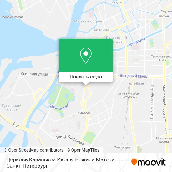 Карта Церковь Казанской Иконы Божией Матери