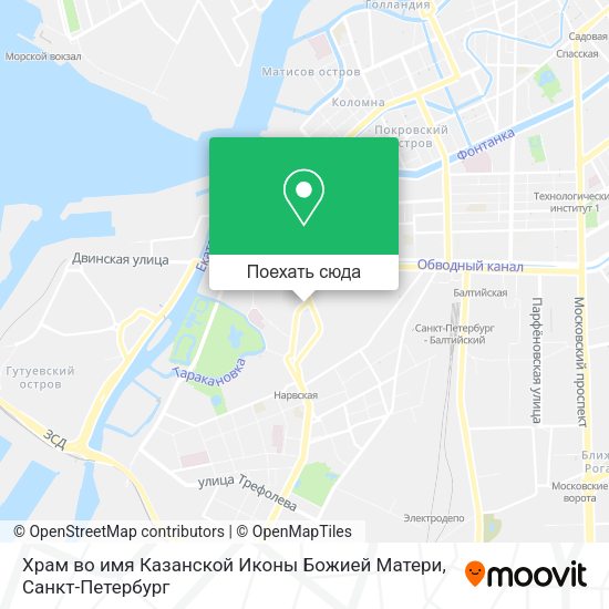 Карта Храм во имя Казанской Иконы Божией Матери