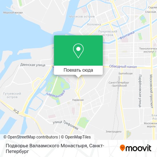 Карта Подворье Валаамского Монастыря