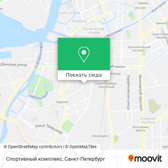 Карта Спортивный комплекс