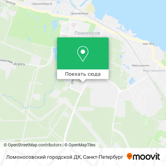 Карта Ломоносовский городской ДК