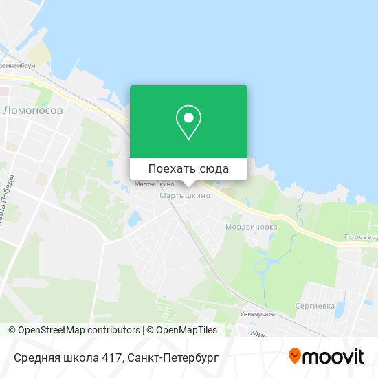 Карта Средняя школа 417