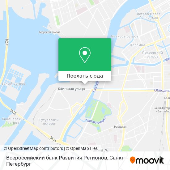 Карта Всероссийский банк Развития Регионов