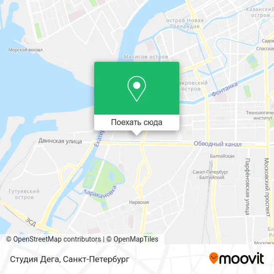 Карта Студия Дега