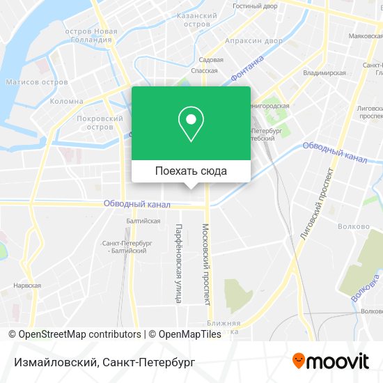 Карта Измайловский