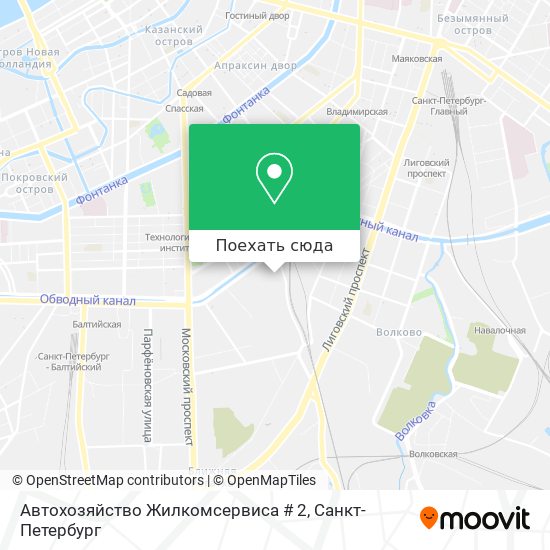 Карта Автохозяйство Жилкомсервиса # 2