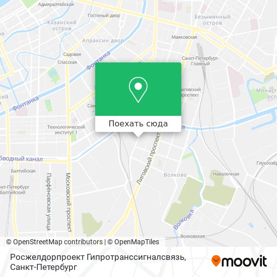 Карта Росжелдорпроект Гипротранссигналсвязь