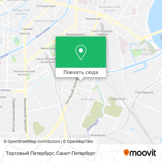 Карта Торговый Петербург