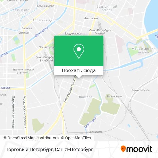 Карта Торговый Петербург