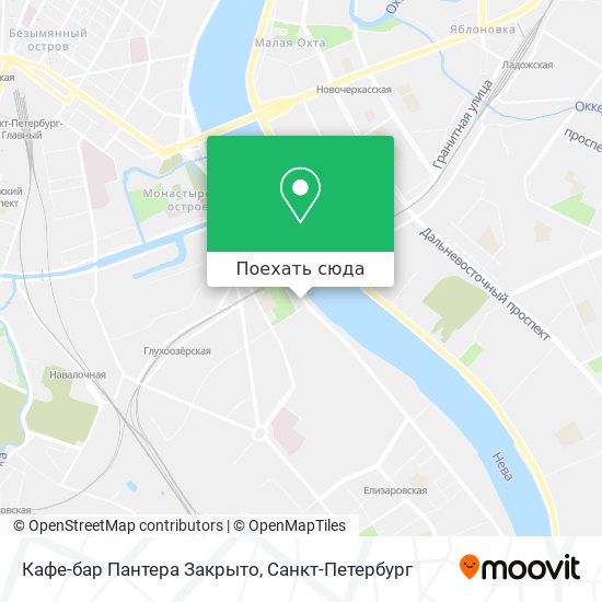 Карта Кафе-бар Пантера Закрыто