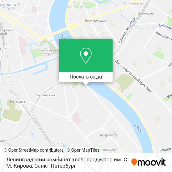 Карта Ленинградский комбинат хлебопродуктов им. С. М. Кирова