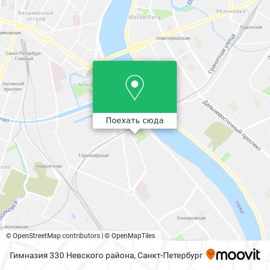 Карта Гимназия 330 Невского района