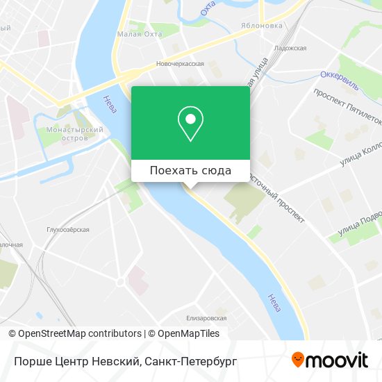 Карта Порше Центр Невский