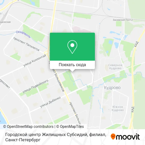 Карта Городской центр Жилищных Субсидий, филиал