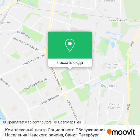 Карта Комплексный центр Социального Обслуживания Населения Невского района