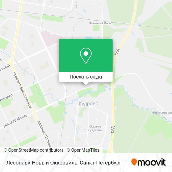 Карта Лесопарк Новый Оккервиль