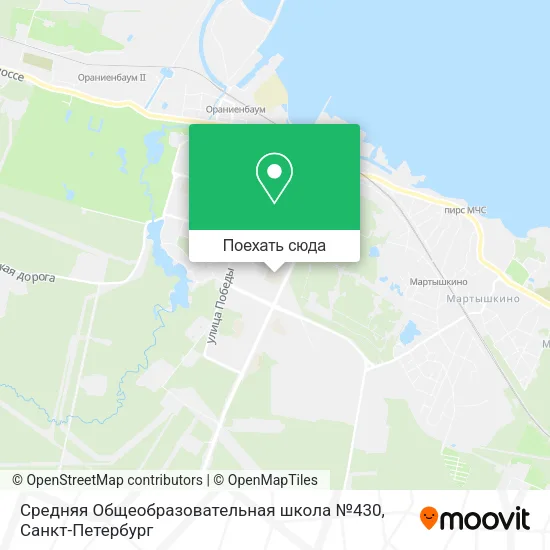 Карта Средняя Общеобразовательная школа №430