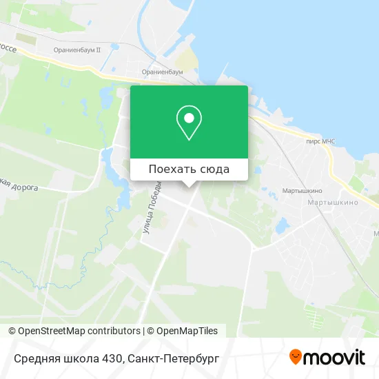 Карта Средняя школа 430