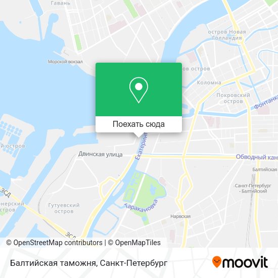 Карта Балтийская таможня