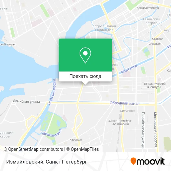 Карта Измайловский