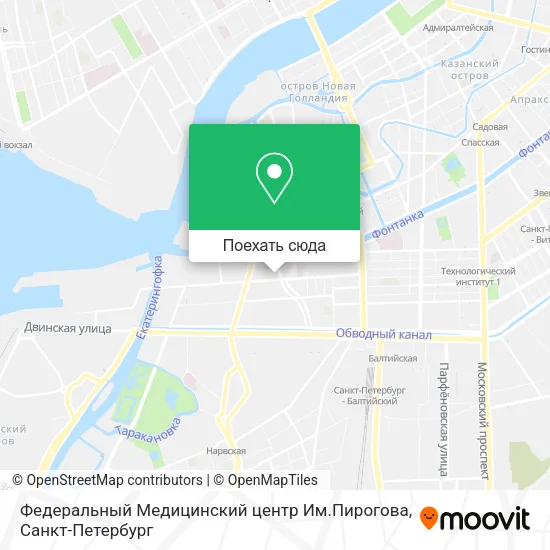 Карта Федеральный Медицинский центр Им.Пирогова