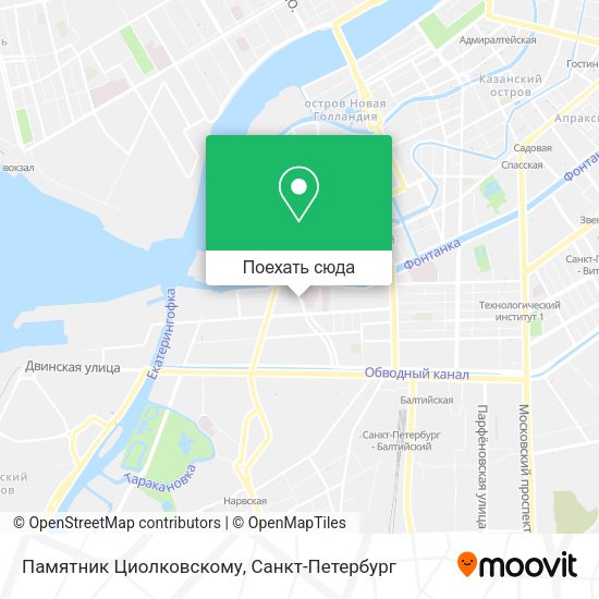 Карта Памятник Циолковскому