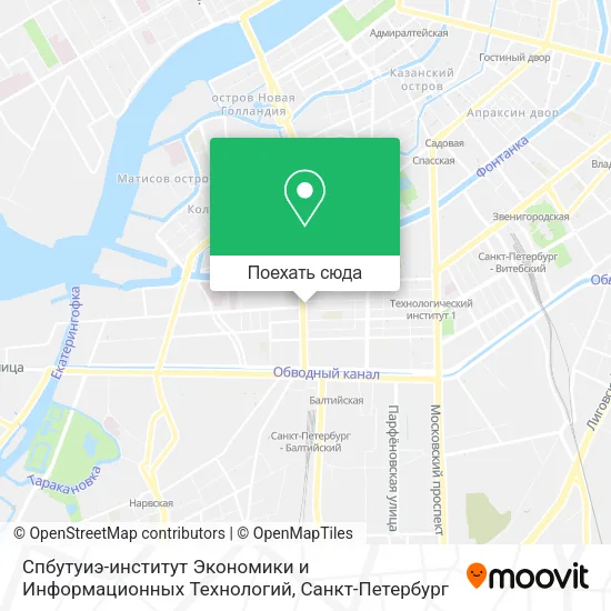 Карта Спбутуиэ-институт Экономики и Информационных Технологий
