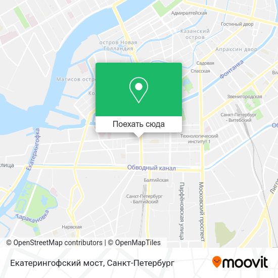 Карта Екатерингофский мост