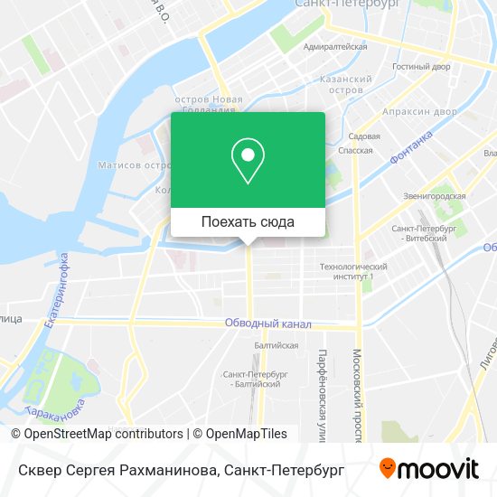 Карта Сквер Сергея Рахманинова