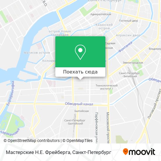 Карта Мастерские Н.Е. Фрейберга
