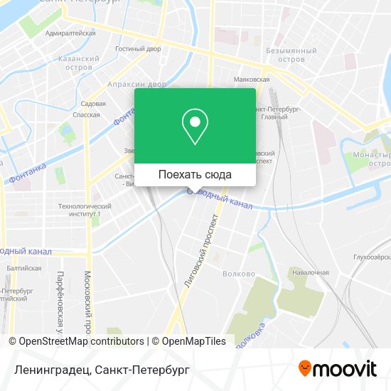 Карта Ленинградец