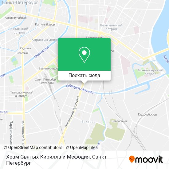 Карта Храм Святых Кирилла и Мефодия
