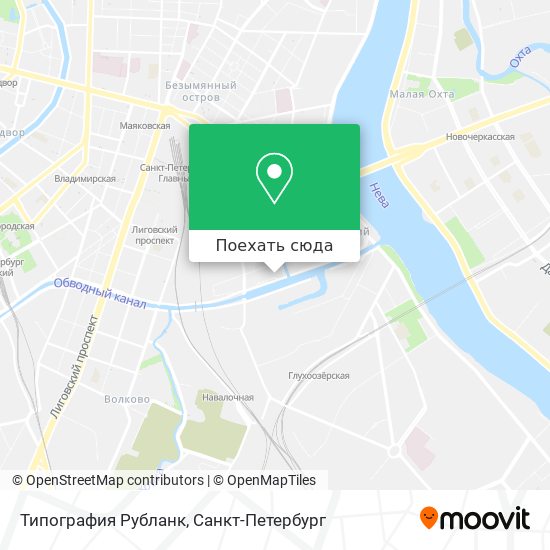 Карта Типография Рубланк