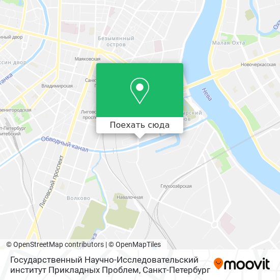 Карта Государственный Научно-Исследовательский институт Прикладных Проблем