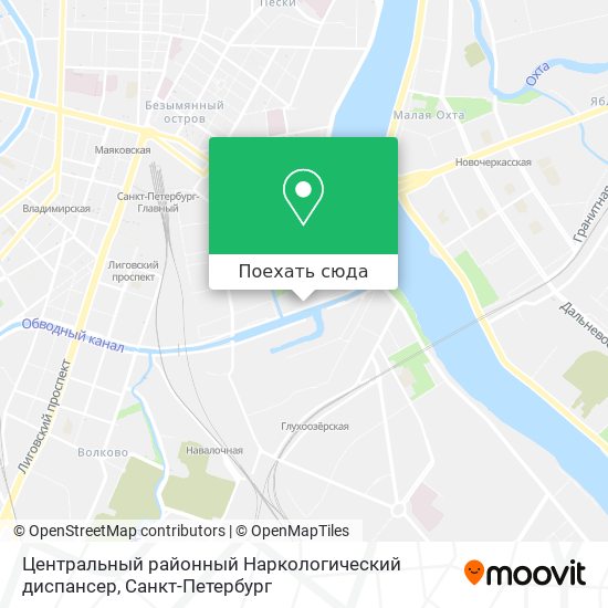 Карта Центральный районный Наркологический диспансер